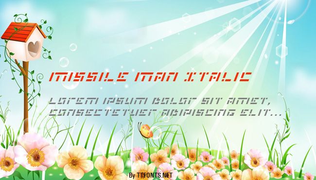 Missile Man Italic example